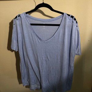 Lavender Tie Up Shirt